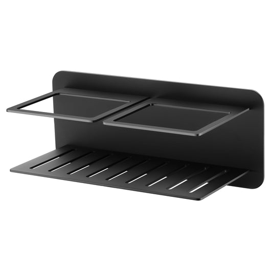 IMEX Portasapone frontale in acciaio inox s304 e ottone finitura nero opaco resistente alla corrosione per bagno modello IMAN Imex-ADI011