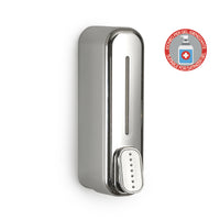 IMEX Distributore di sapone inox in PVCABS capacita 350ml installazione a parete con fissaggio a vite modello Imex-ADJ013