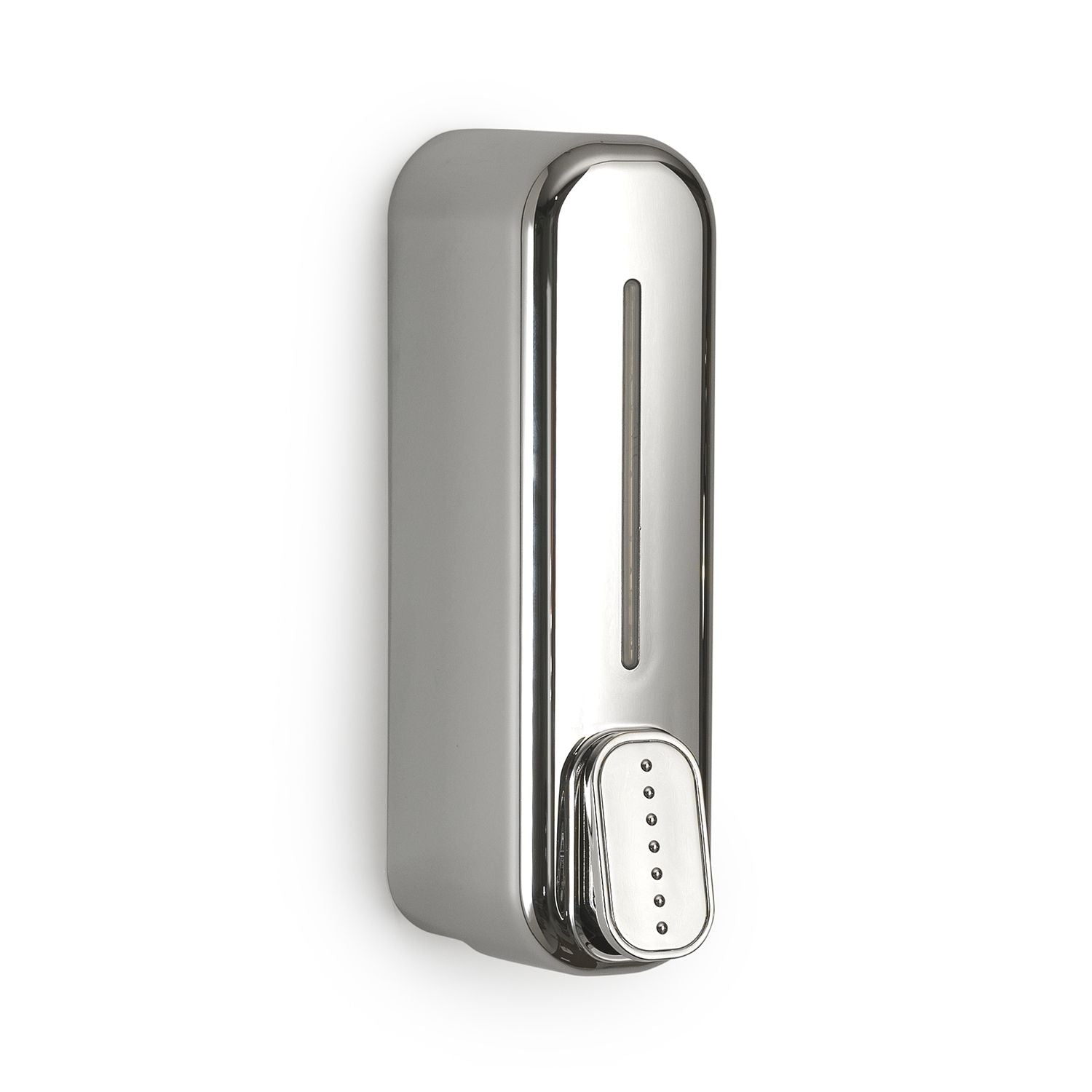 IMEX Distributore di sapone inox in PVCABS capacita 350ml installazione a parete con fissaggio a vite modello Imex-ADJ013