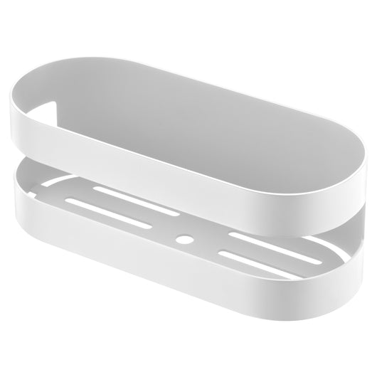 IMEX Portasapone frontale in acciaio inox S.304 e ottone finitura bianco opaco resistente alla corrosione e facile da pulire modello NIRMALA Imex-ADL012-BL