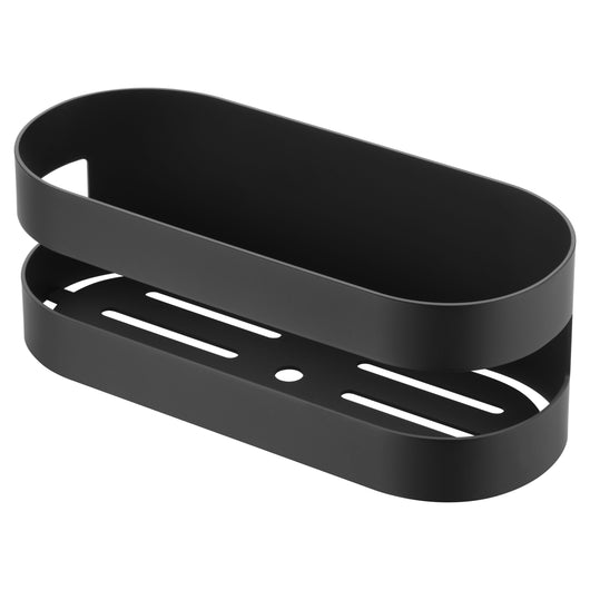 IMEX portasapone frontale modello NIRMALA in acciaio inox s.304 e ottone finitura nero opaco, design funzionale e resistente Imex-ADL012-NG