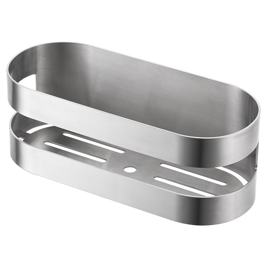 IMEX Portasapone frontale in acciaio S.304 e ottone con finitura nichel spazzolato, modello NIRMALA, codice Imex-ADL012-NQ