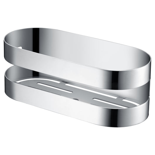 IMEX Portasapone frontale in acciaio inox S.304 e ottone con finitura cromata, resistente alla corrosione, montaggio a parete, design funzionale e durevole Imex-ADL012