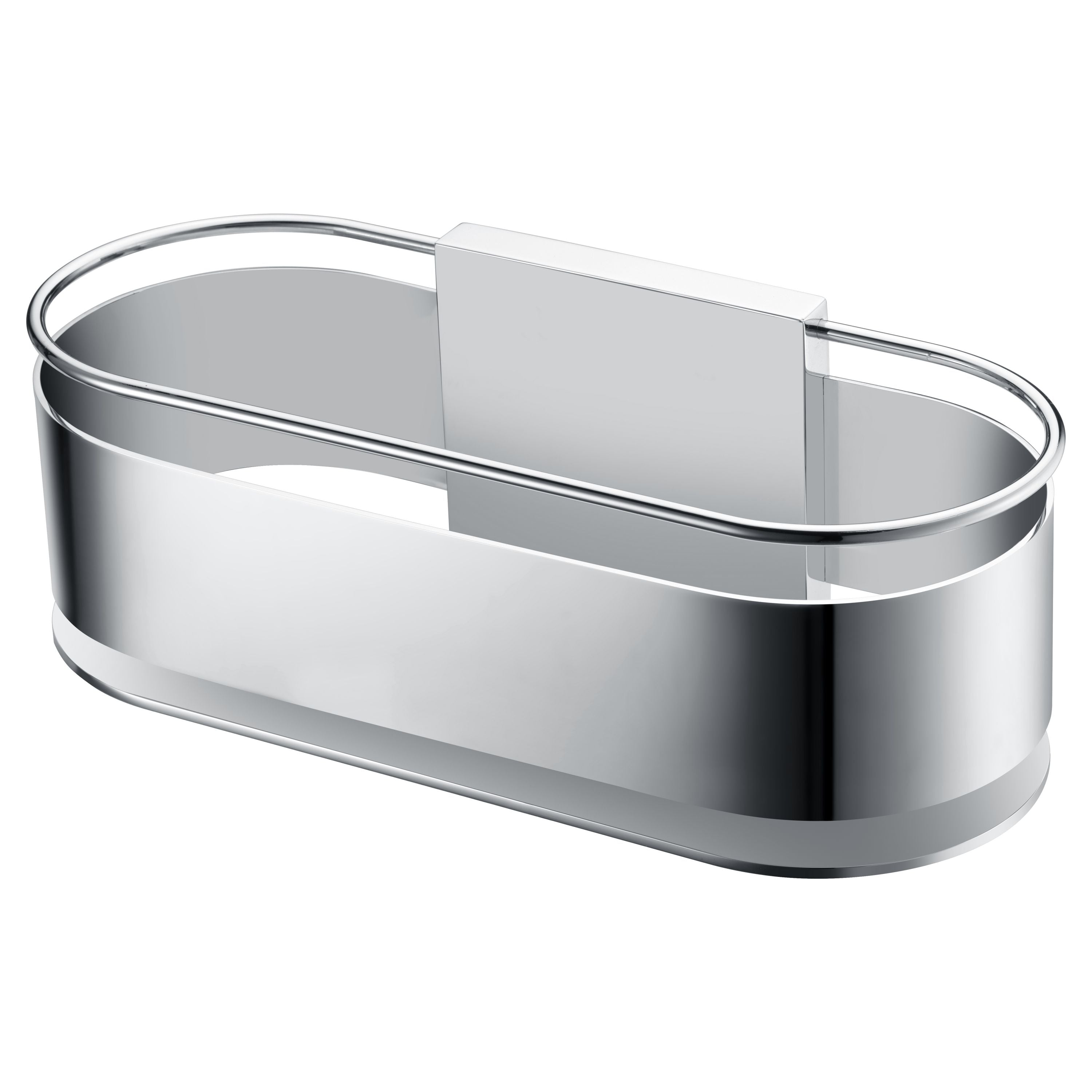 IMEX Portasapone frontale Anga in acciaio inox S304 e ottone, finitura cromata, design compatto e resistente, installazione semplice Imex-ADN008