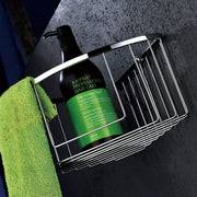 IMEX Portasapone angolare in Acciaio e Ottone con finitura cromata per montaggio ad angolo bagno cucina resistente Imex-ADR001