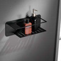 IMEX Portasapone frontale in acciaio inox 304 e ottone, finitura nero opaco, resistente alla corrosione, design funzionale, modello BETHARI Imex-ADT009-NG