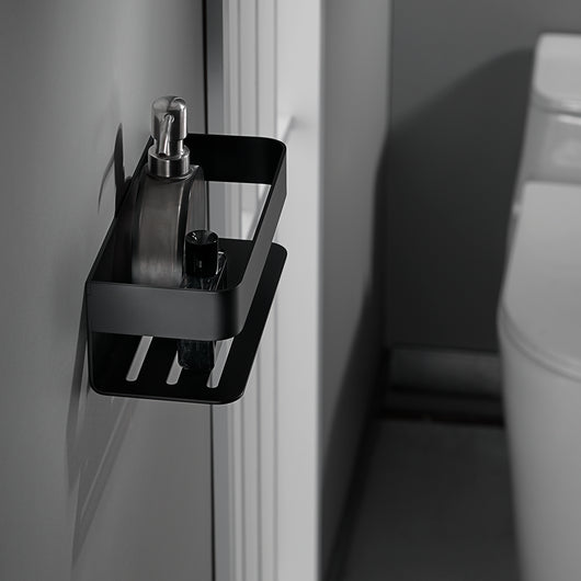 IMEX Portasapone frontale in acciaio inox AISI 304 e ottone nero opaco per bagno e cucina resistente alla corrosione modello MAYURA Imex-ADY007-NG