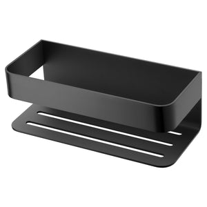 IMEX Portasapone frontale in acciaio inox AISI 304 e ottone nero opaco per bagno e cucina resistente alla corrosione modello MAYURA Imex-ADY007-NG