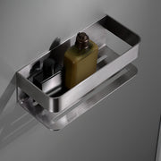 IMEX portasapone frontale in acciaio inox 304 e ottone con finitura nichel spazzolato, design resistente e funzionale per bagno, modello Mayura Imex-ADY007-NQ