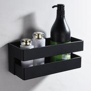 IMEX Portasapone frontale in PVC con finitura nero opaco resistente e facile da pulire per bagno e cucina Imex-ANG005