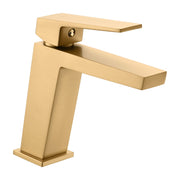 IMEX Miscelatore lavabo monocomando in ottone con cartuccia ceramica Ø35mm flessibili 3-8 inclusi finitura PVD oro spazzolato serie ART Imex-BDAR025-1OC