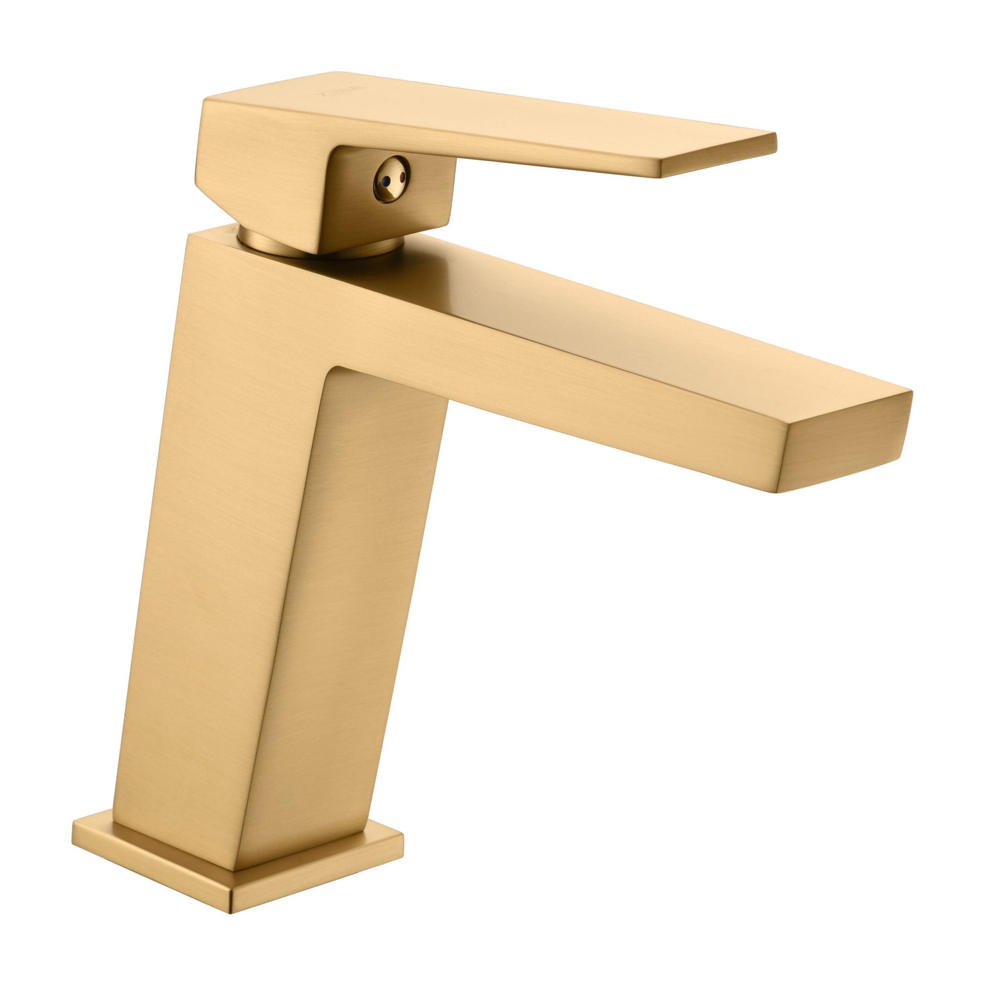 IMEX Miscelatore lavabo monocomando in ottone con cartuccia ceramica Ø35mm flessibili 3-8 inclusi finitura PVD oro spazzolato serie ART Imex-BDAR025-1OC