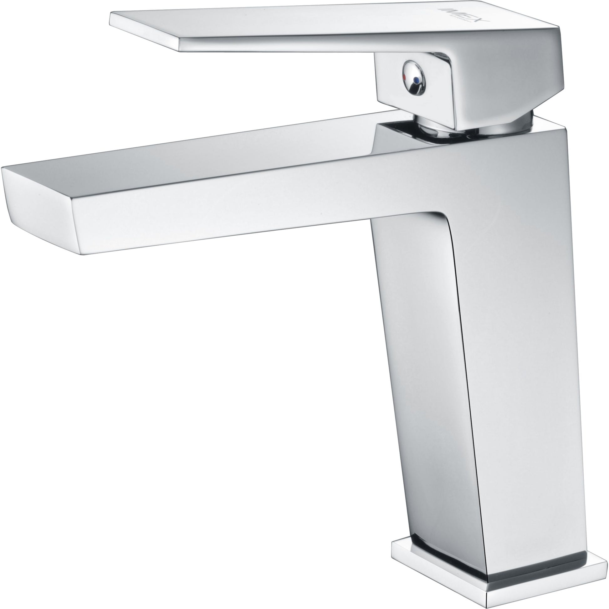 IMEX Miscelatore monocomando lavabo serie ART corpo in ottone finitura cromata cartuccia ceramica Ø35mm tubi flessibili 3-8 inclusi materiale ottone e zama modello Imex-BDAR025-1