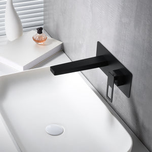 IMEX Miscelatore incasso lavabo monocomando nero opaco in ottone e zama con scatola di registrazione corpo incassato a parete due parti indipendenti - Modello Imex-BDC032-4NG SUECIA