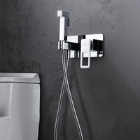 IMEX Miscelatore incasso bidet monocomando cromato in ottone e acciaio con doccetta una posizione e tubo flessibile rinforzato modello Imex-BDC032-5 Suecia