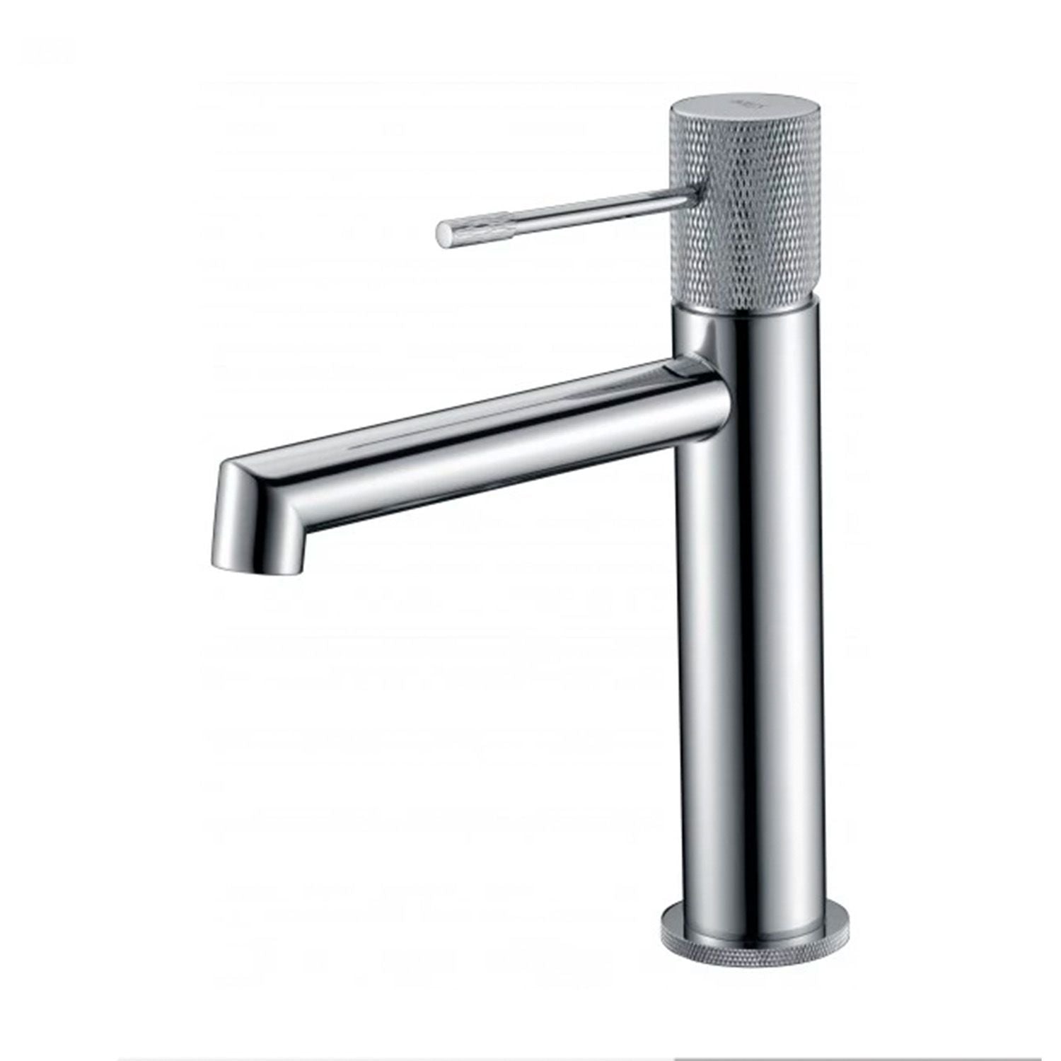 IMEX Miscelatore lavabo monocomando cromato in ottone e zama con cartuccia ceramica Ø26 mm TOP set 2 flessibili 3-8 inclusi altezza 200 mm canna 150 mm modello BDD038-1