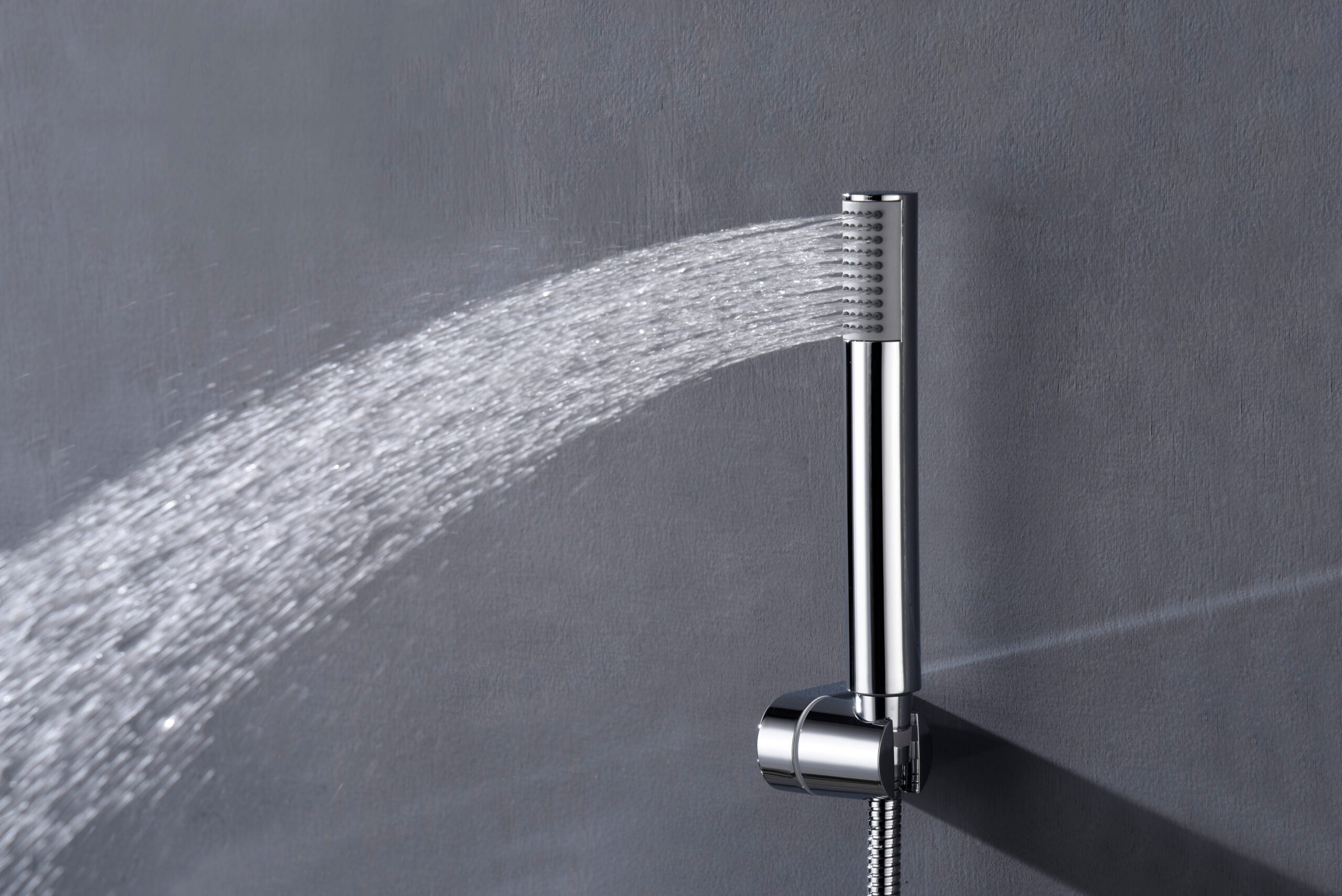 IMEX Miscelatore doccia Monza in ottone e zama cromato con corpo rubinetto in ottone tubo flessibile PVC 180 cm supporto ABS doccetta rotonda cartuccia ceramica Ø35 mm – modello Imex-BDM039-5