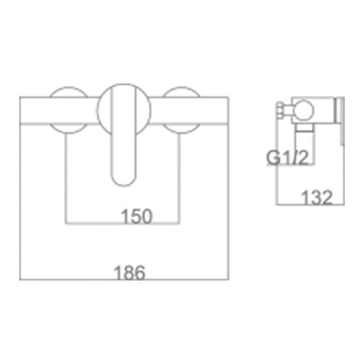 IMEX Miscelatore doccia in ottone e zama con finitura PVD oro spazzolato tubo flessibile metallico 180 cm cartuccia ceramica Ø35 mm supporto in ABS maniglia rotonda per doccetta - Modello Imex-BDR