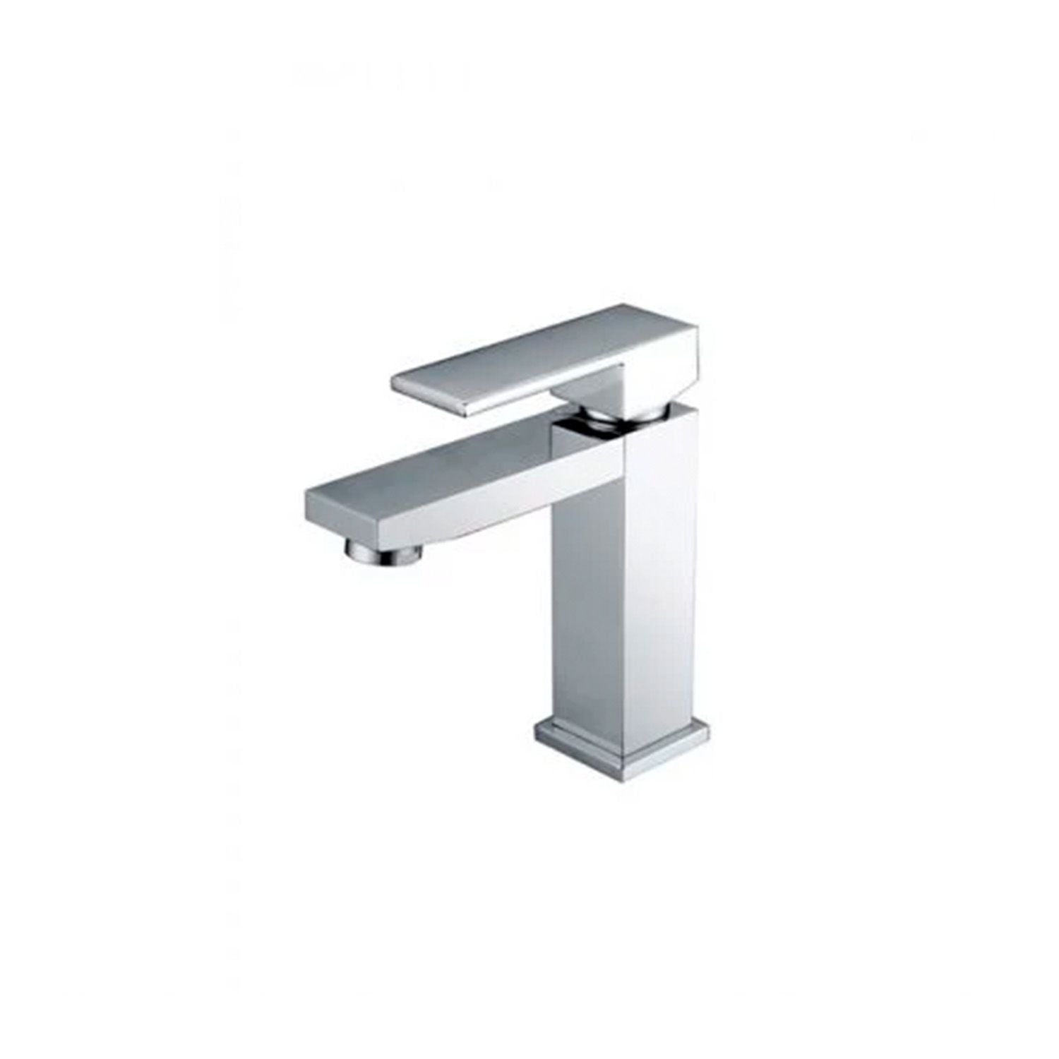IMEX Miscelatore lavabo monocomando Valencia cromato corpo in ottone e zama cartuccia ceramica 25mm con tubi flessibili inclusi modello Imex-BDV003-1