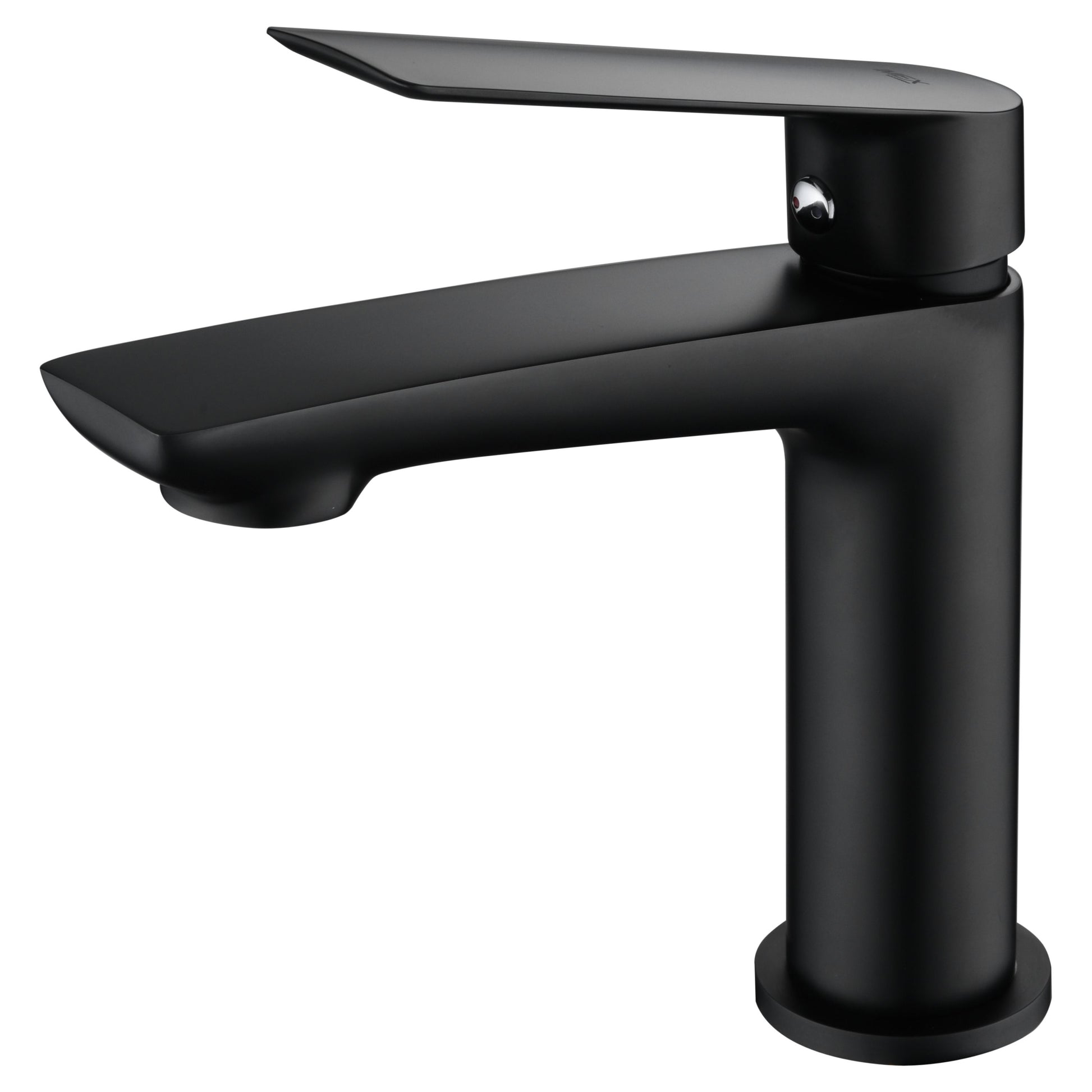 IMEX Miscelatore monocomando per lavabo corpo in ottone e zama nero opaco con cartuccia ceramica Ø25mm e tubi flessibili inclusi modello Imex-BDX023-1NG Luxor