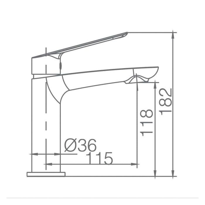IMEX Miscelatore lavabo monocomando serie Luxor in ottone e zama con finitura cromata, cartuccia ceramica Ø25mm, tubi flessibili 3/8, modello Imex-BDX023-1