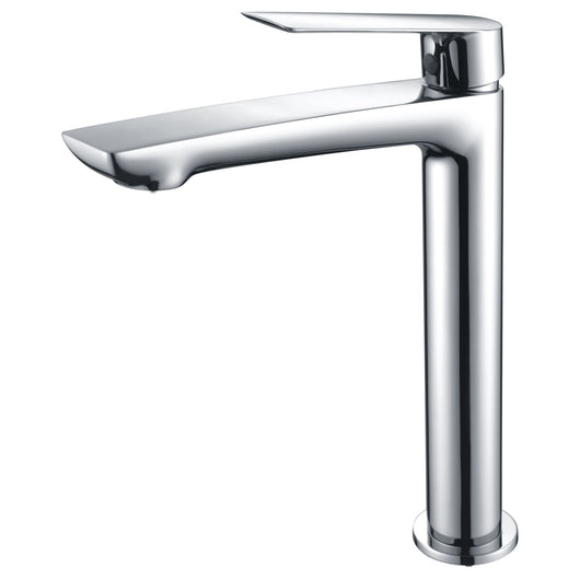 IMEX Miscelatore lavabo alto cromato in ottone e zama con cartuccia ceramica Ø25mm e tubi flessibili 3/8 Serie Luxor Modello Imex-BDX023-3