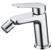 IMEX Miscelatore bidet monocomando cromato corpo in ottone e zama cartuccia ceramica Ø25 mm tubi flessibili 3/8 inclusi serie BELGICA Imex-BDZ044-2