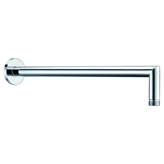 IMEX Tubo a muro tondo in acciaio e ottone cromato, supporto a parete rotondo, finitura cromata, modello Imex-BPF002