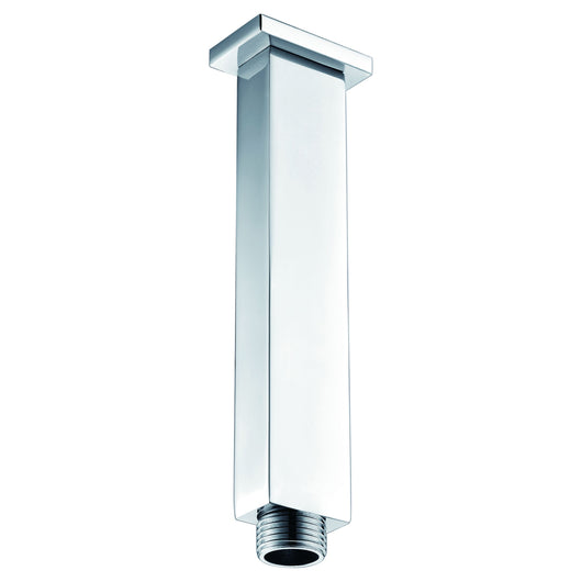 IMEX Tubo a soffitto quadro in acciaio e ottone cromato resistente per installazioni professionali - modello Imex-BTC007