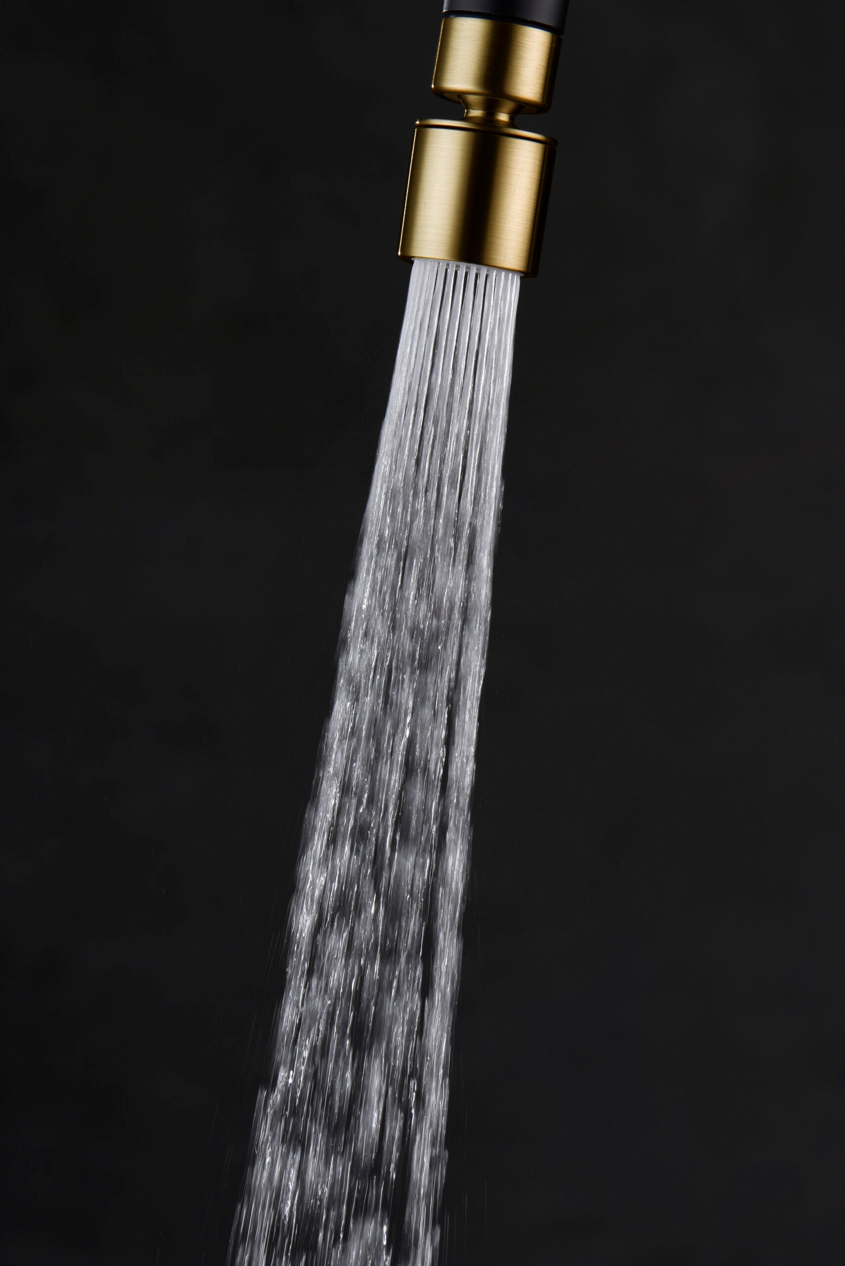 IMEX Aeratore da cucina girevole in ABS due funzioni finitura oro spazzolato Modello M22H Imex-RR0031-OC