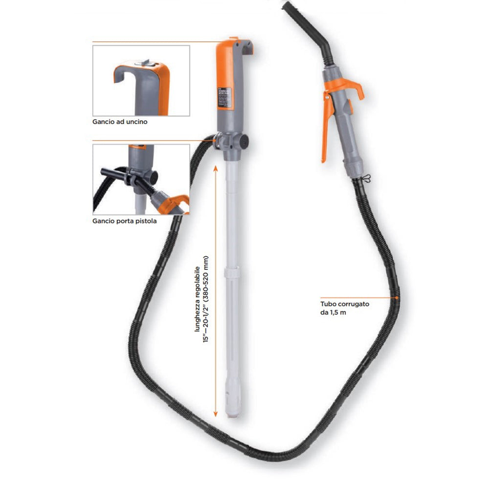 POMPA A BATTERIA RICARICABILE PER DEF ADBLUE FLUIDI DIESEL BOP/60 GROZ