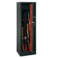 ARMADIO IN ACCIAIO PORTAFUCILI CASSAFORTE FUCILI FUCILIERA 5 POSTI TCH/5