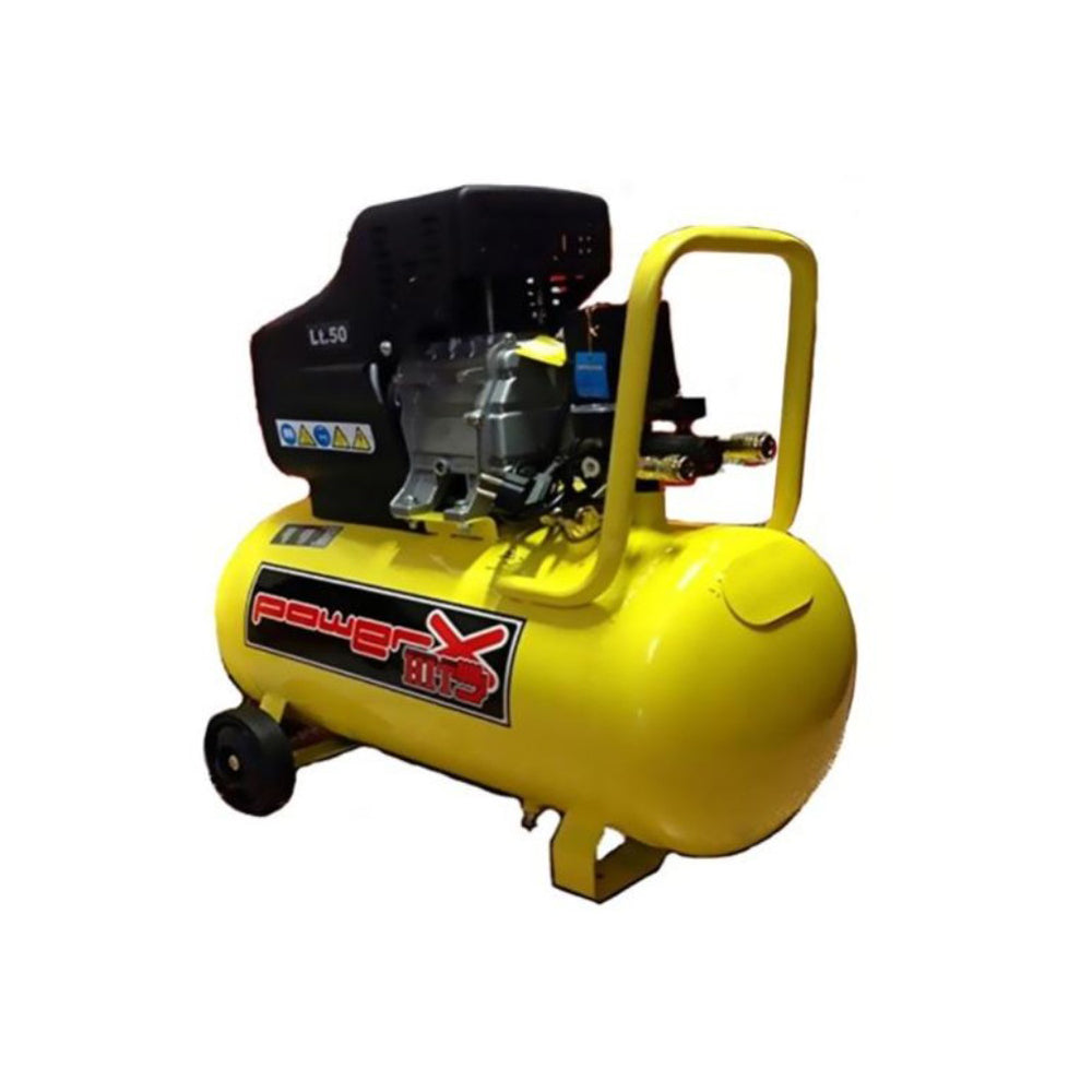 COMPRESSORE LUBRIFICATO OLIO 50Lt 2 MANOMETRI 2 CONNETTORI MISTRAL PH050