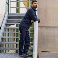 Pantaloni da lavoro blu industry elastici tg. xl tasche portautensili