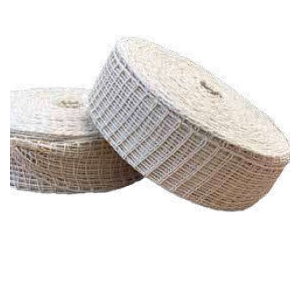 RETE ALIMENTARE ELASTICA PER CARNE E INSACCATTI COTONE E LATTICE QUADRI 14 Ø9cm L:50m 4F 018114