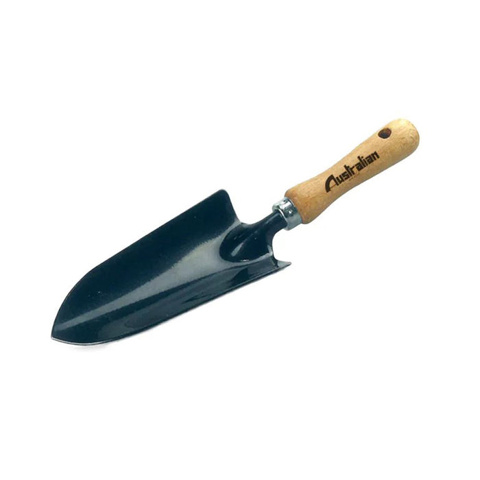 TRAPIANTATORE MANUALE LARGO IN ACCIAIO CON MANICO IN LEGNO 320 mm AUSTRALIAN MN01