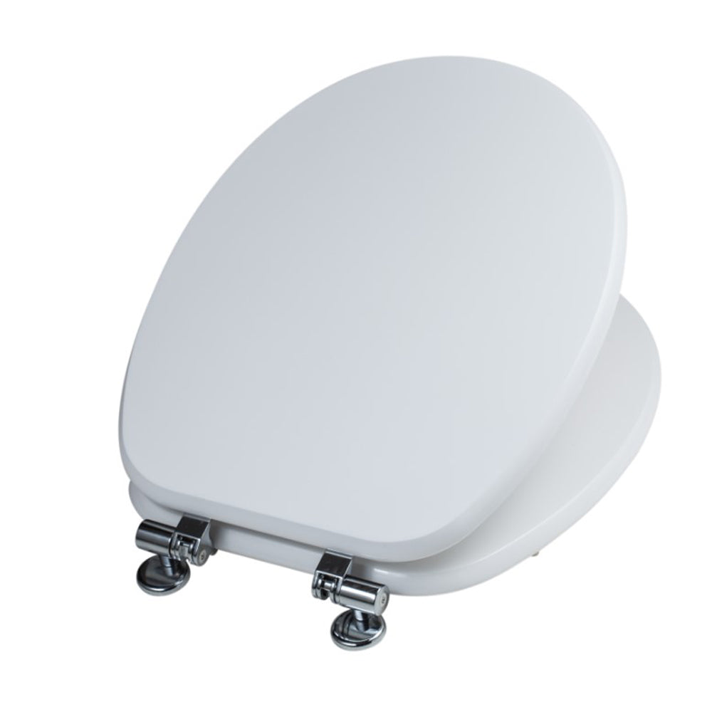 COPRIWATER UNIVERSALE SEDILE WC TAVOLETTA WC BAGNO IN MDF SOFT CLOSE BIANCO 4F CWCM043038SBI