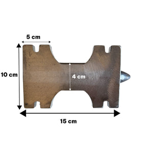 Incudine da Banco in Acciaio 5 kg per Fabbro Officina Forgiatura Metallo Hobby