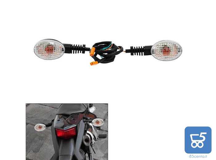 Indicatori di direzione posteriori a LED per Kawasaki KLX125L 2013-2016 KLX150L 2014-2020 KLX230 2020-2022 KLX250S 2009-2020 KLX300SM 2020-2022