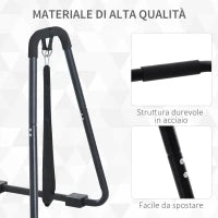 Barre per Dip con Passanti e Maniglie Imbottite, 90x81x92.5 cm, Nero