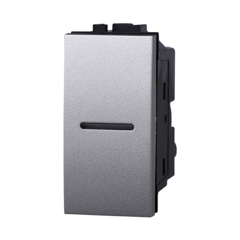 Interruttore Assiale 1P 16A Unipolare Colore GRIGIO Compatibile Con Bticino Living International