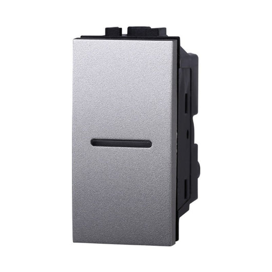 Interruttore Assiale 1P 16A Unipolare Colore GRIGIO Compatibile Con Bticino Living International
