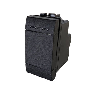 Interruttore Bipolare 2P 16A 220V MBL Nero 1M Compatibile Bticino Living International Illuminabile BLN0402