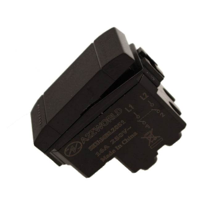 Interruttore Bipolare 2P 16A 220V MBL Nero 1M Compatibile Bticino Living International Illuminabile BLN0402