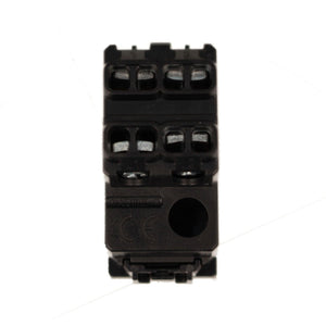 Interruttore Bipolare 2P 16A 220V MBL Nero 1M Compatibile Bticino Living International Illuminabile BLN0402