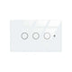 Interruttore Da Parete Touch 3 Tasti, WIFI 2.4G Matter, TUYA, Smart Life,Apple Home, Google Home, Alexa, SmartThings, 10A, AC 90-250V, 50/60HZ, 120X72X38mm, IP20, Bianco