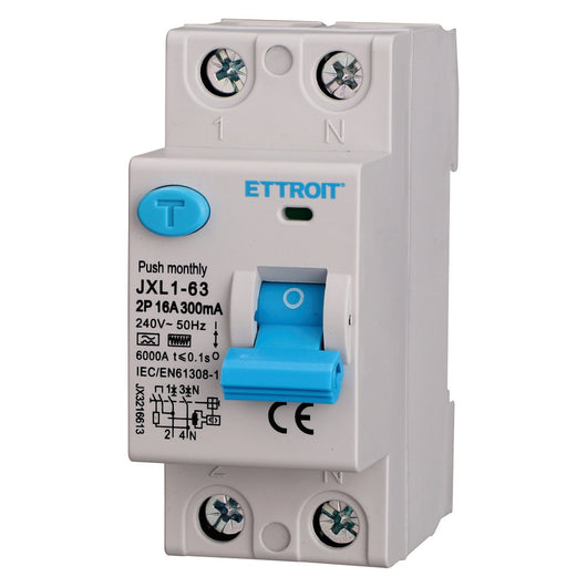 Interruttore Differenziale Puro 2P 16A 300mA 220V-6KA CURVA F