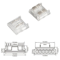 Interruttore Led Dimmer Touch Senza Saldatura Flessibile Larghezza 12mm 12V 24V 3A Con Memoria e Led Blu