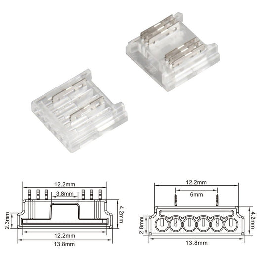 Interruttore Led Dimmer Touch Senza Saldatura Flessibile Larghezza 12mm 12V 24V 3A Con Memoria e Led Blu
