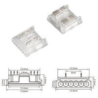 Interruttore Led Dimmer Touch Senza Saldatura Flessibile Larghezza 12mm 12V 24V 3A Con Memoria e Led Blu